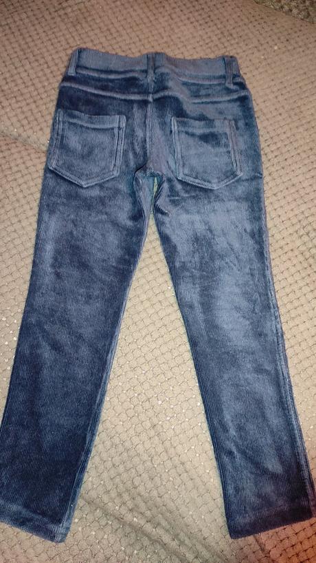 Elastické menčestrové legíny, benetton,110