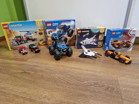 Lego creator 3v1/monster truck/f1, 