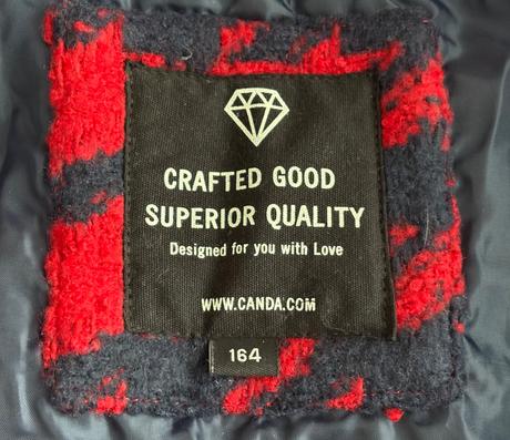 Pepitový kabát v. 164- xs/s, c&a,s