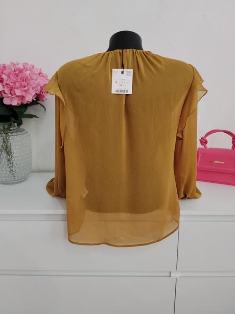 Zara romantická volánová blúzka, zara,s