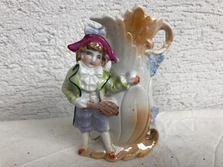 Starozitna cca 100rocna mala rucne malovana vaza, 