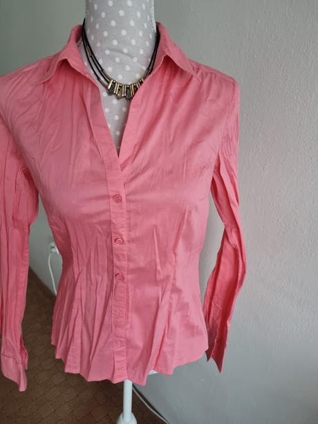 Lososová elastická blúzka h&m veľ. 40, h&m,40