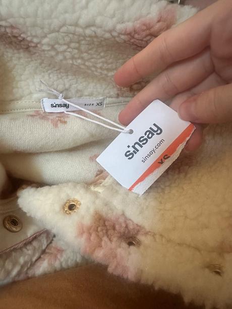 Teddy mikina so stojáčikom, sinsay,xs