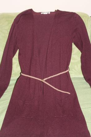 Teplý sveter s opaskom 170/s/m, h&m,170