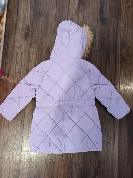 Fialová zimná bunda zateplená, kik,122