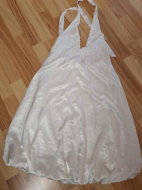 Saténové sviatočné šaty s flitrami, s