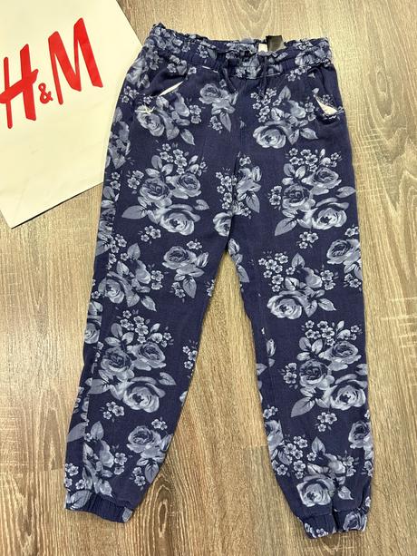 H&m dievcenske nohavice č.140, h&m,140