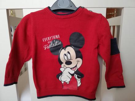 Pulóver s mickey mousom, disney,80