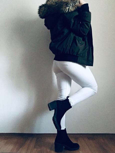 Dámska olivová bunda, new yorker,m