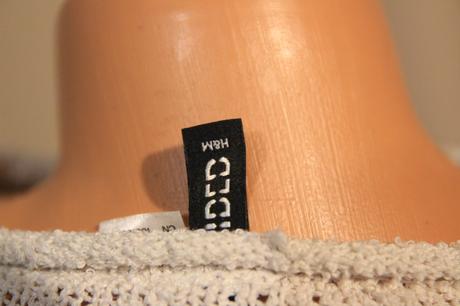 Crop pletený sveter, h&m, s