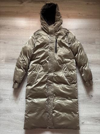 Dámska lesklá zimná bunda, s