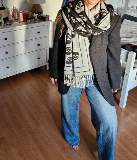 Maxi obojstranný šál, pončo ikks, xxl