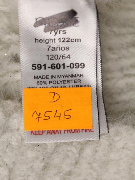 Rolákové pulóvrové šaty next veľ. 7 r., next,122