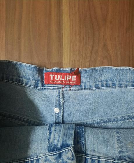 Super riflová sukňa pod kolená, l