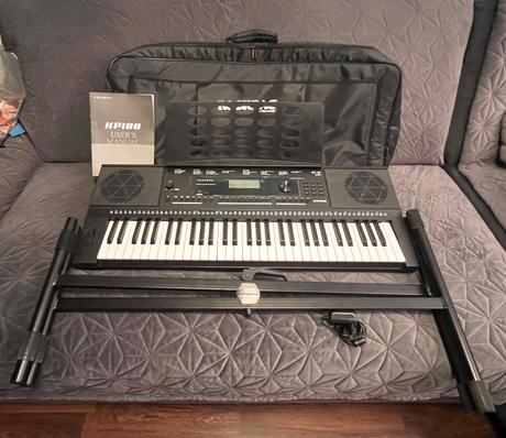 Set - kurzweil kp100 keyboard, púzdro, stojan, 