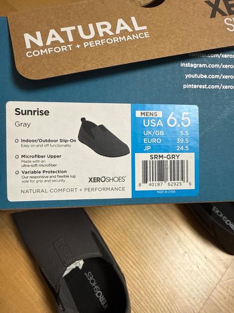 Xero sunrise gray vel. 39,5, 39