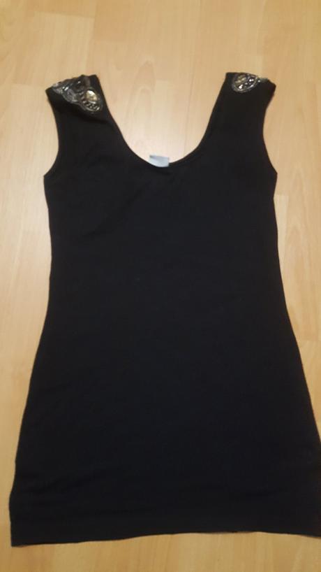 Čierny predĺžený top, h&m,m