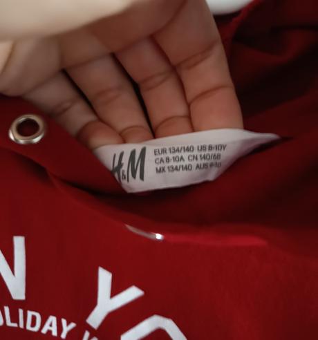 Crop mikina, h&m,134