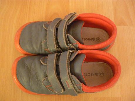 Dievčenské poltopánky protetika barefoot, protetika,35