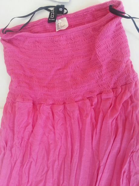 Šaty bez ramienok, h&m,xs