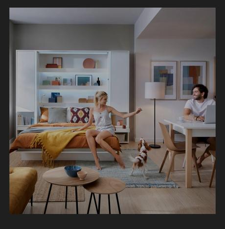 Sklápacia posteľ concept 180 a skrinka, šírka (cm): 180,dĺžka (cm): 200