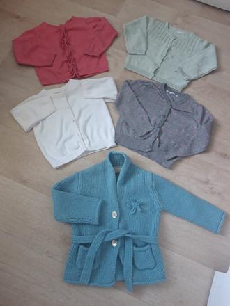 Svetríky päť kusov spolu, h&m,86