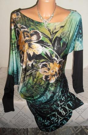 Luxusna dlhsia tatu tunika extravagant, m