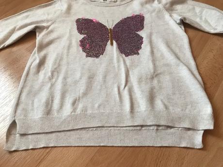 Pulóver s flitrami - veľ.134/140, h&m,134