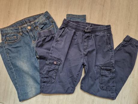 2x nohavice 11-12r, 146