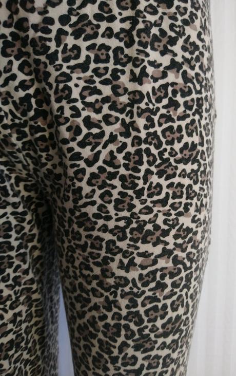 Dámske legíny s farebným vzorom, chicorée, l