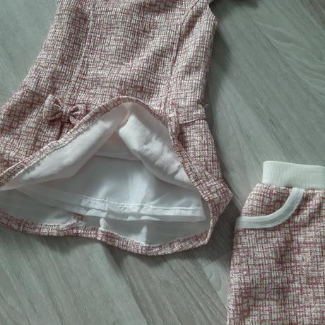 Sviatočný 3-set šaty,bolerko,sukňa, 110