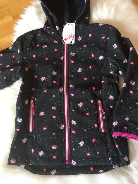 Dievčenská softshellova bunda - viac veľkostí., wolf,128 / 134