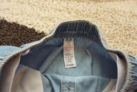 Riflová suknička, george,116