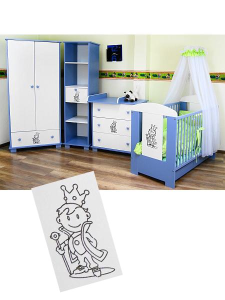 Detská postieľka prince, šírka (cm): 60,dĺžka (cm): 120