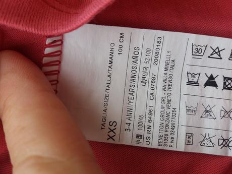 Dievčenské tričko benetton č.110, benetton,110