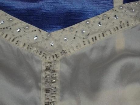 Luxusný zdobený hodvábny top, 48