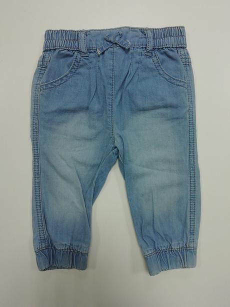 Tenké bavlnené rifľové nohavice, f&f,68