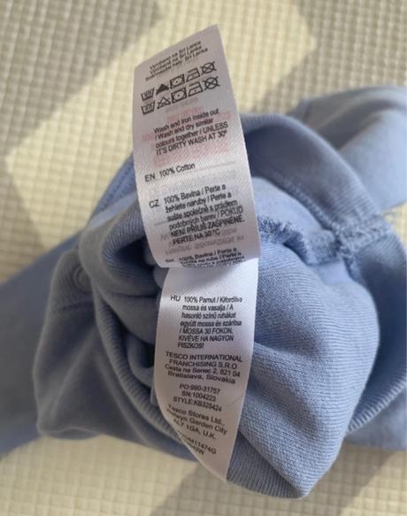 Bavlnené body s dlhým rukávom, f&f,68