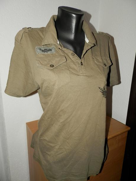 Okay khaki vojenské tričko m/l, okay,m