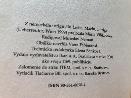 Láska, moc a intrigy (2001),