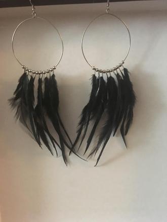 Čierne veľké nausnice, 