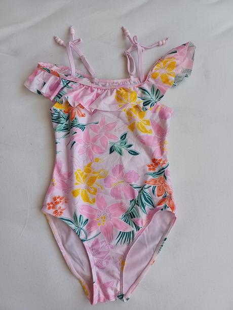 Dievčenské plavky s kvietkami, reserved,122 / 128