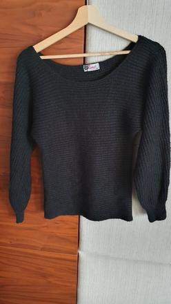 Čierny sveter punch m, xs