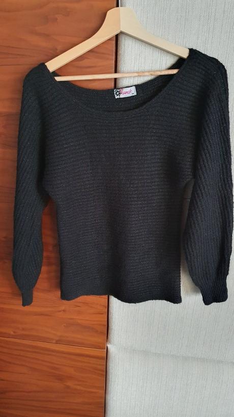 Čierny sveter punch m, xs