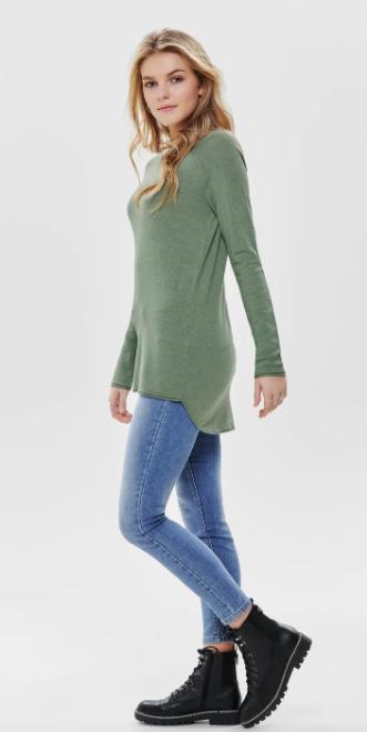 Only predĺžený smotanový pulover vel.s, only,s