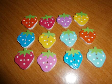 Drevene gombiky, kus 0,08,