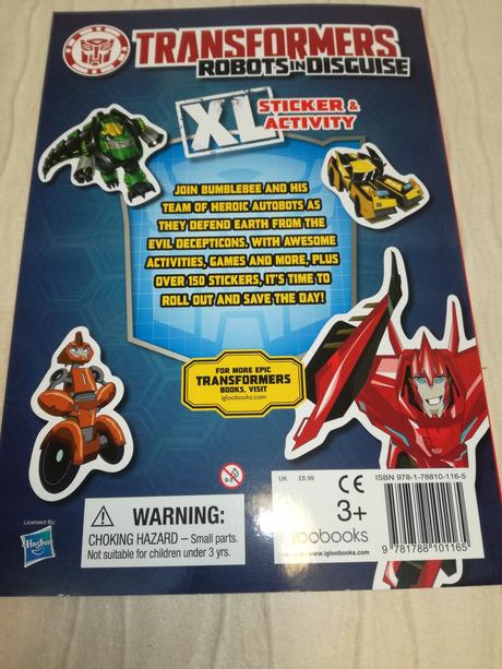 Transformers robots in disguise sticker book nwi18, 