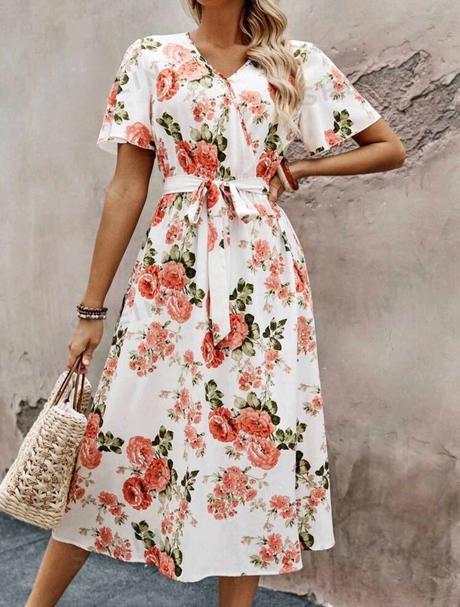 Dievčenské šaty dlhé kvetinové, dámske aj detské, 68 - m