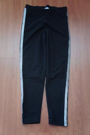 Bavlnené nohavice s lampasmi, 140