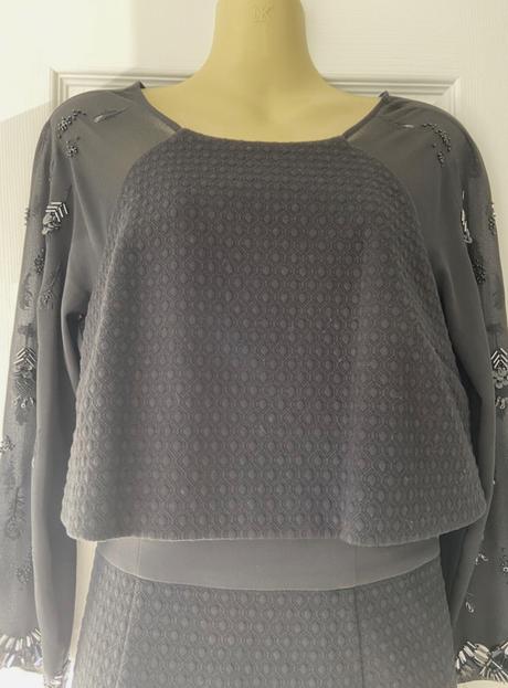 Karen millen ..cierne spolocenske saty, 36